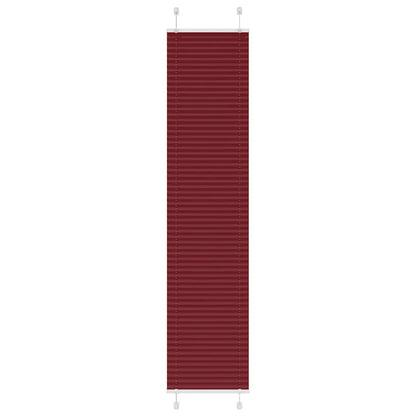 Plissé rolgordijn 50x200 cm stofbreedte 49,4 cm bordeauxrood