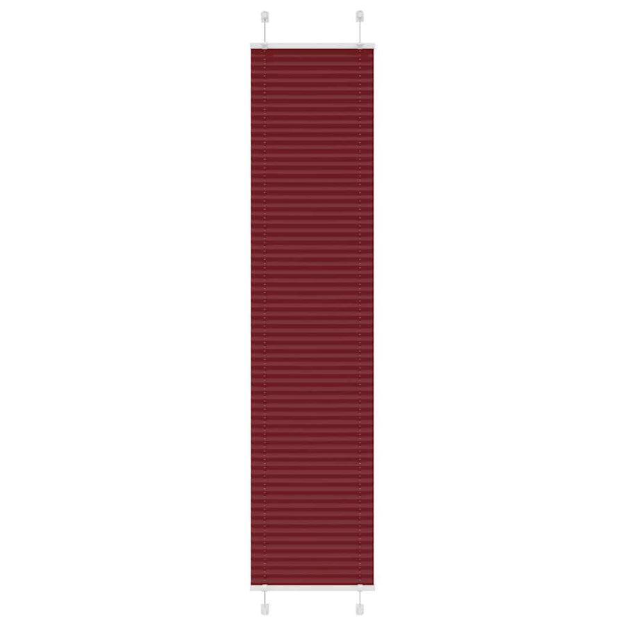 Plissé rolgordijn 50x200 cm stofbreedte 49,4 cm bordeauxrood
