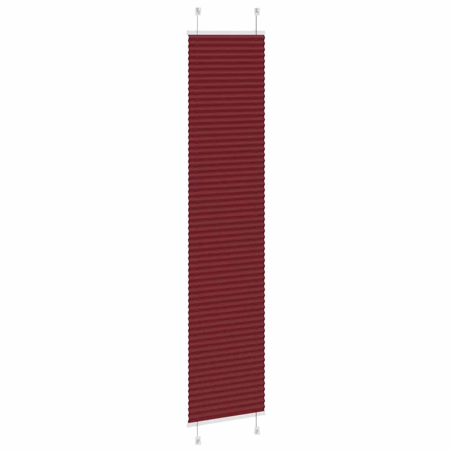 Plissé rolgordijn 50x200 cm stofbreedte 49,4 cm bordeauxrood