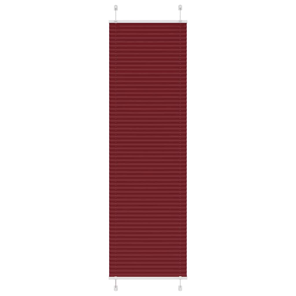 Plissé rolgordijn 55x200 cm stofbreedte 54,4 cm bordeauxrood