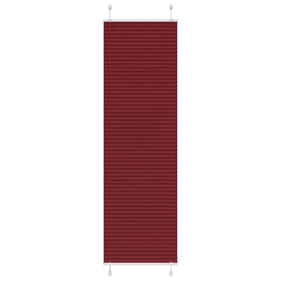 Plissé rolgordijn 55x200 cm stofbreedte 54,4 cm bordeauxrood