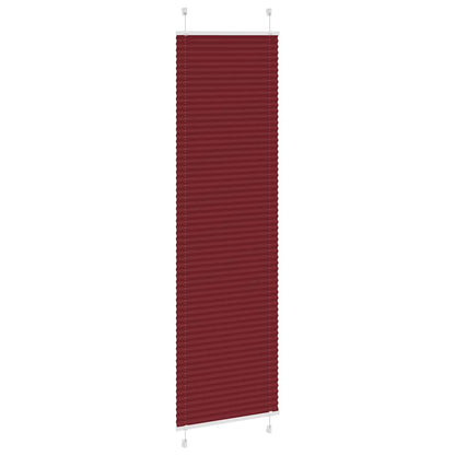 Plissé rolgordijn 55x200 cm stofbreedte 54,4 cm bordeauxrood