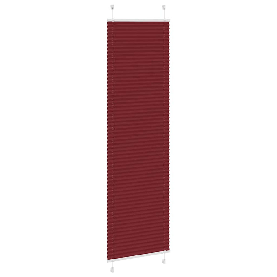 Plissé rolgordijn 55x200 cm stofbreedte 54,4 cm bordeauxrood