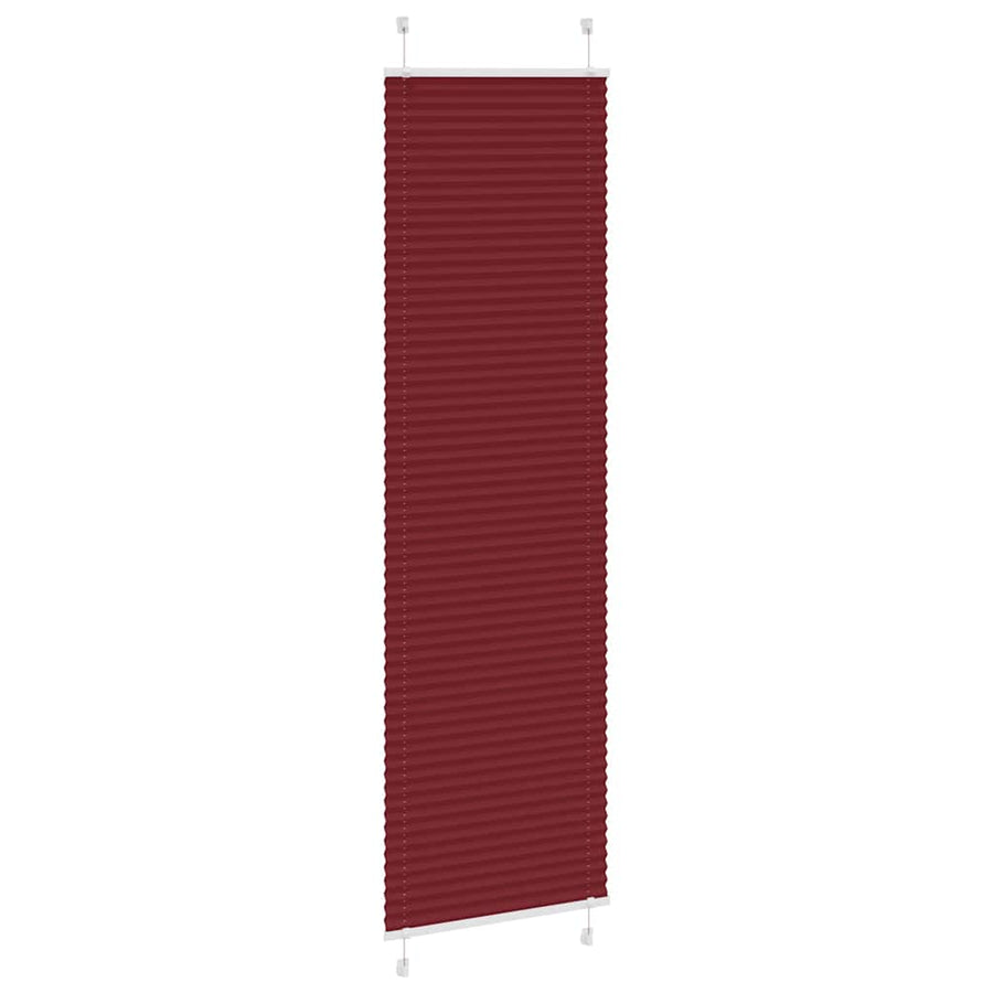 Plissé rolgordijn 60x200 cm stofbreedte 59,4 cm bordeauxrood