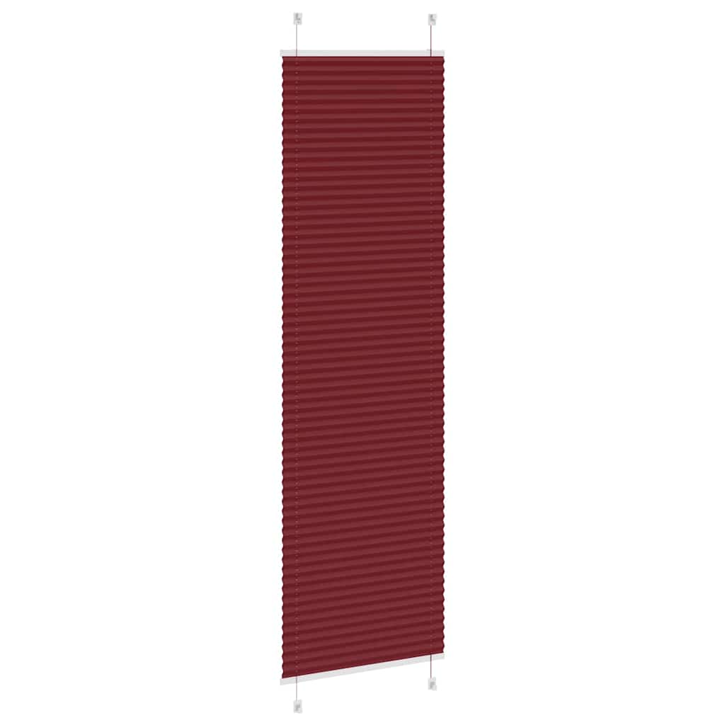 Plissé rolgordijn 60x200 cm stofbreedte 59,4 cm bordeauxrood