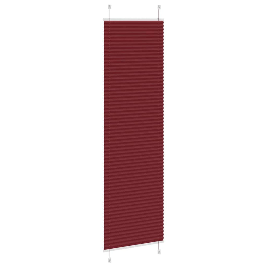 Plissé rolgordijn 60x200 cm stofbreedte 59,4 cm bordeauxrood