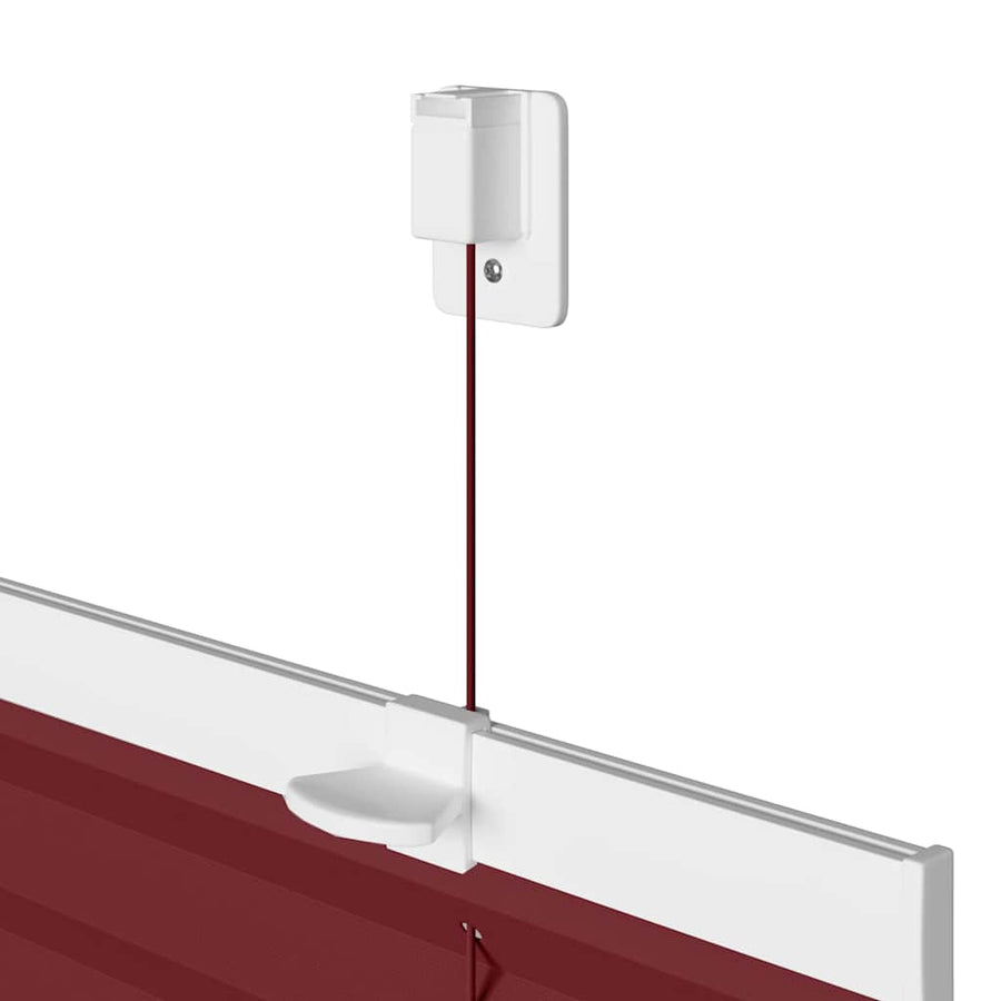 Plissé rolgordijn 60x200 cm stofbreedte 59,4 cm bordeauxrood