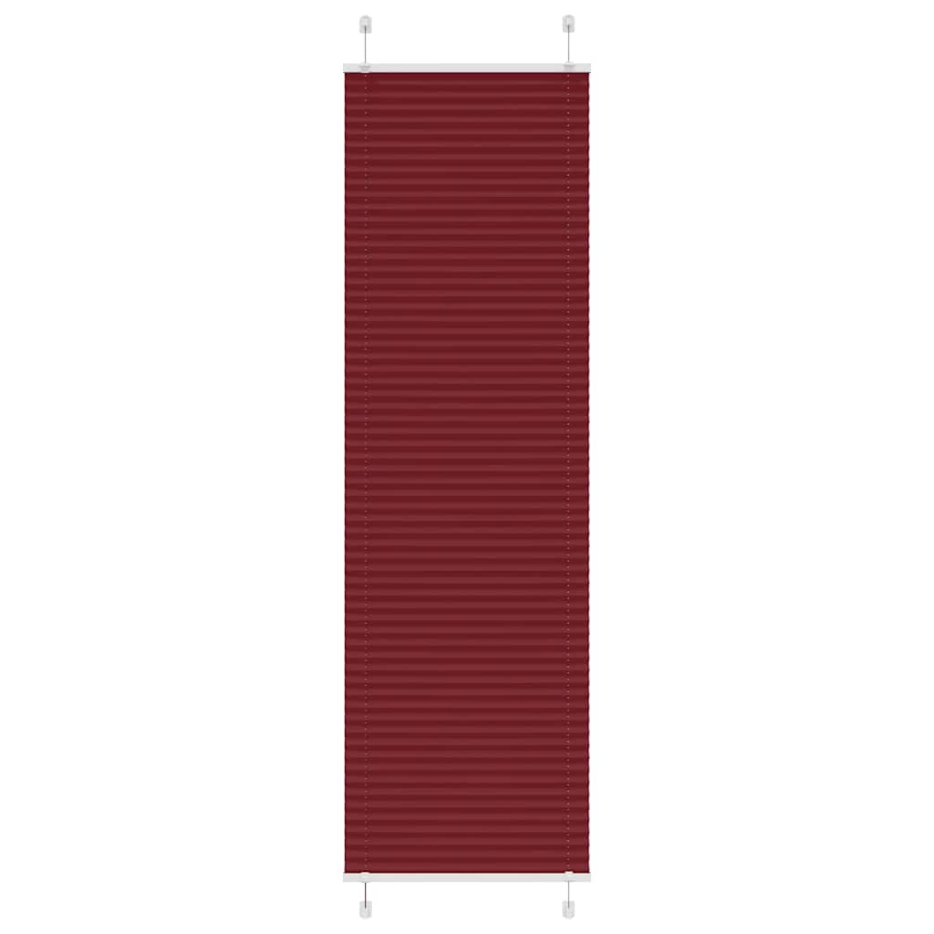 Plissé rolgordijn 65x200 cm stofbreedte 64,4 cm bordeauxrood