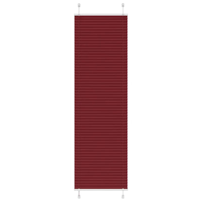 Plissé rolgordijn 65x200 cm stofbreedte 64,4 cm bordeauxrood