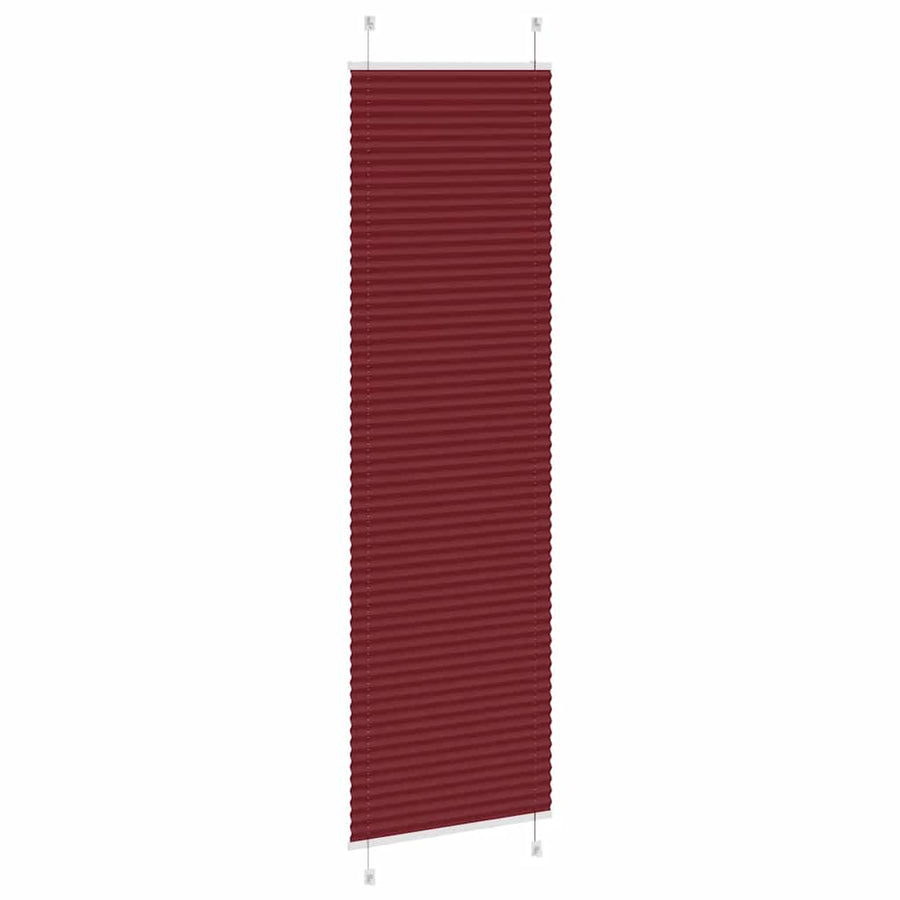 Plissé rolgordijn 65x200 cm stofbreedte 64,4 cm bordeauxrood
