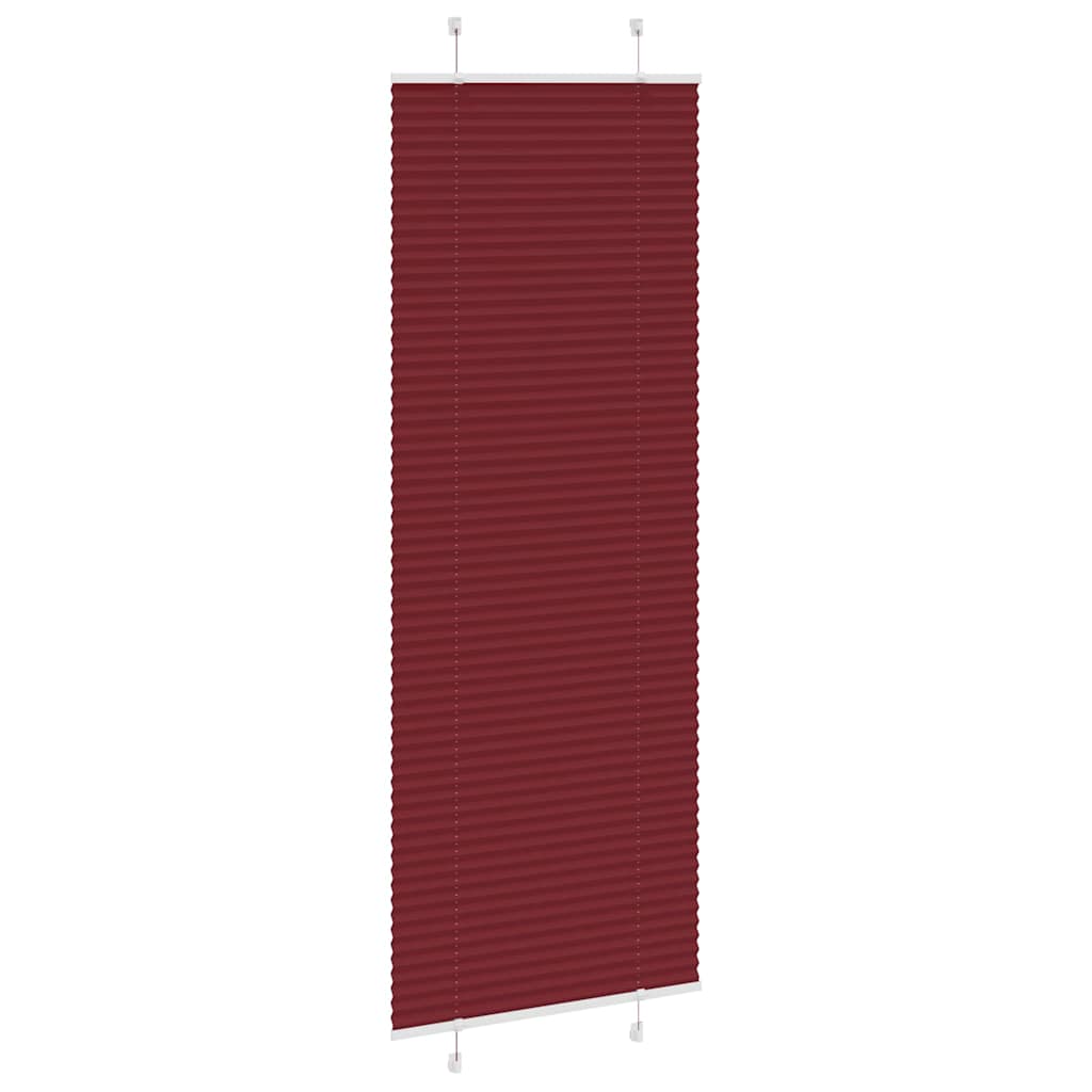Plissé rolgordijn 70x200 cm stofbreedte 69,4 cm bordeauxrood