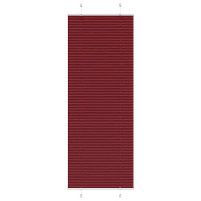 Plissé rolgordijn 75x200 cm stofbreedte 74,4 cm bordeauxrood