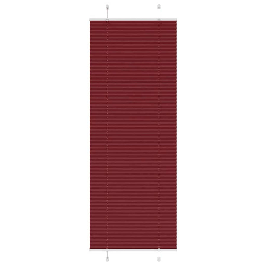 Plissé rolgordijn 75x200 cm stofbreedte 74,4 cm bordeauxrood