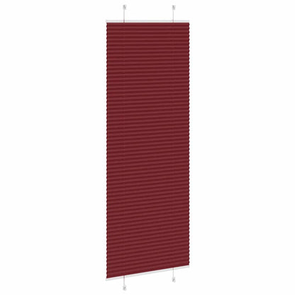 Plissé rolgordijn 75x200 cm stofbreedte 74,4 cm bordeauxrood