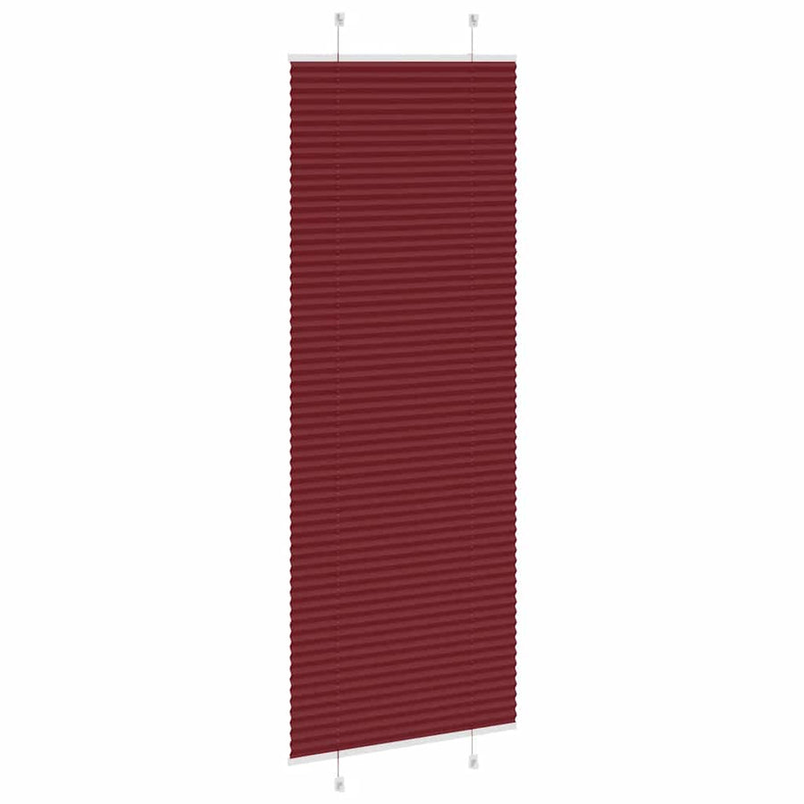 Plissé rolgordijn 75x200 cm stofbreedte 74,4 cm bordeauxrood