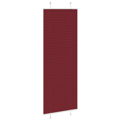 Plissé rolgordijn 80x200 cm stofbreedte 79,4 cm bordeauxrood