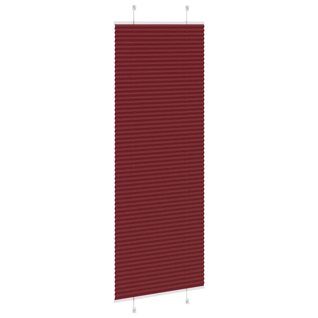 Plissé rolgordijn 80x200 cm stofbreedte 79,4 cm bordeauxrood