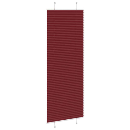 Plissé rolgordijn 80x200 cm stofbreedte 79,4 cm bordeauxrood