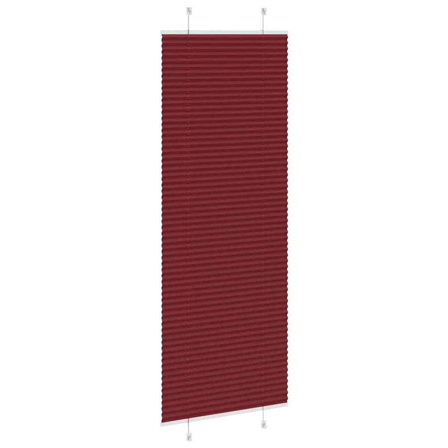 Plissé rolgordijn 80x200 cm stofbreedte 79,4 cm bordeauxrood