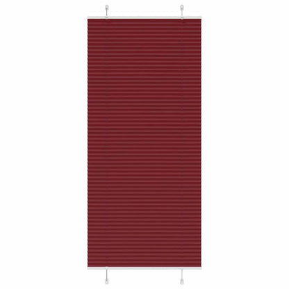 Plissé rolgordijn 85x200 cm stofbreedte 84,4 cm bordeauxrood