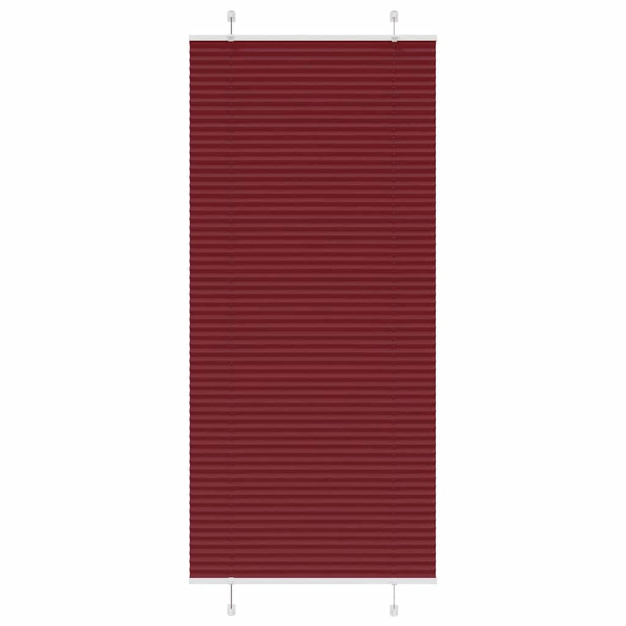 Plissé rolgordijn 85x200 cm stofbreedte 84,4 cm bordeauxrood