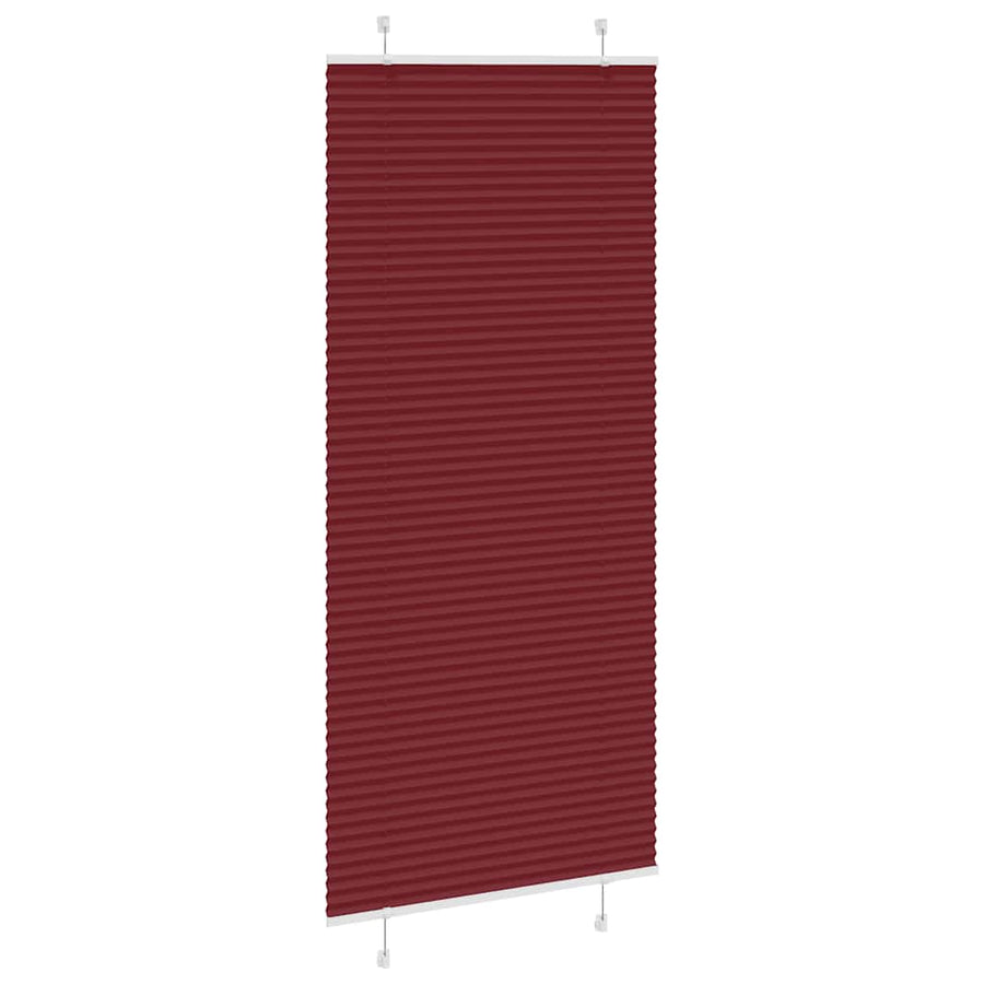 Plissé rolgordijn 85x200 cm stofbreedte 84,4 cm bordeauxrood