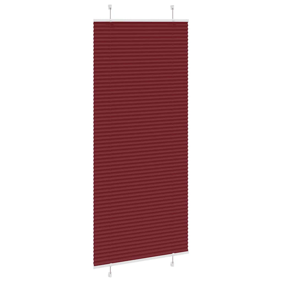 Plissé rolgordijn 85x200 cm stofbreedte 84,4 cm bordeauxrood