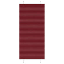 Plissé rolgordijn 90x200 cm stofbreedte 89,4 cm bordeauxrood