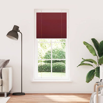 Plissé rolgordijn 90x200 cm stofbreedte 89,4 cm bordeauxrood