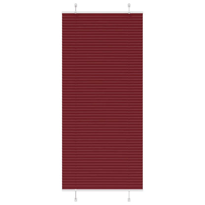 Plissé rolgordijn 95x200 cm stofbreedte 94,4 cm bordeauxrood