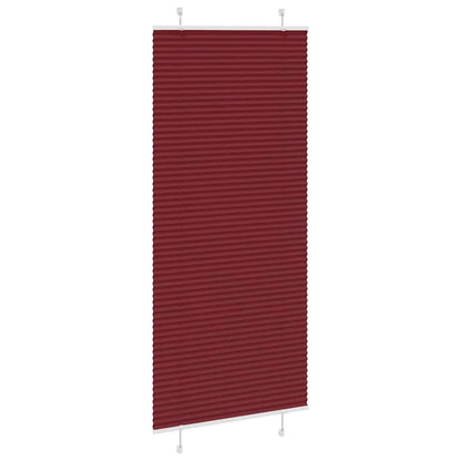 Plissé rolgordijn 95x200 cm stofbreedte 94,4 cm bordeauxrood