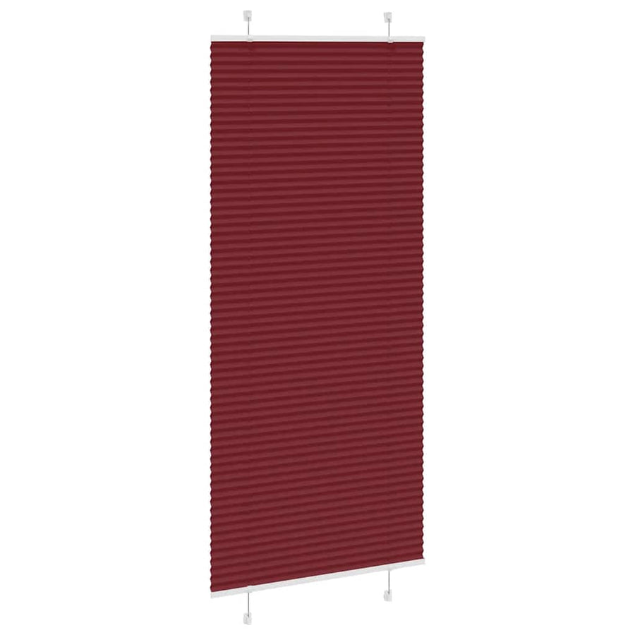 Plissé rolgordijn 95x200 cm stofbreedte 94,4 cm bordeauxrood