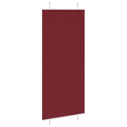 Plissé rolgordijn 95x200 cm stofbreedte 94,4 cm bordeauxrood