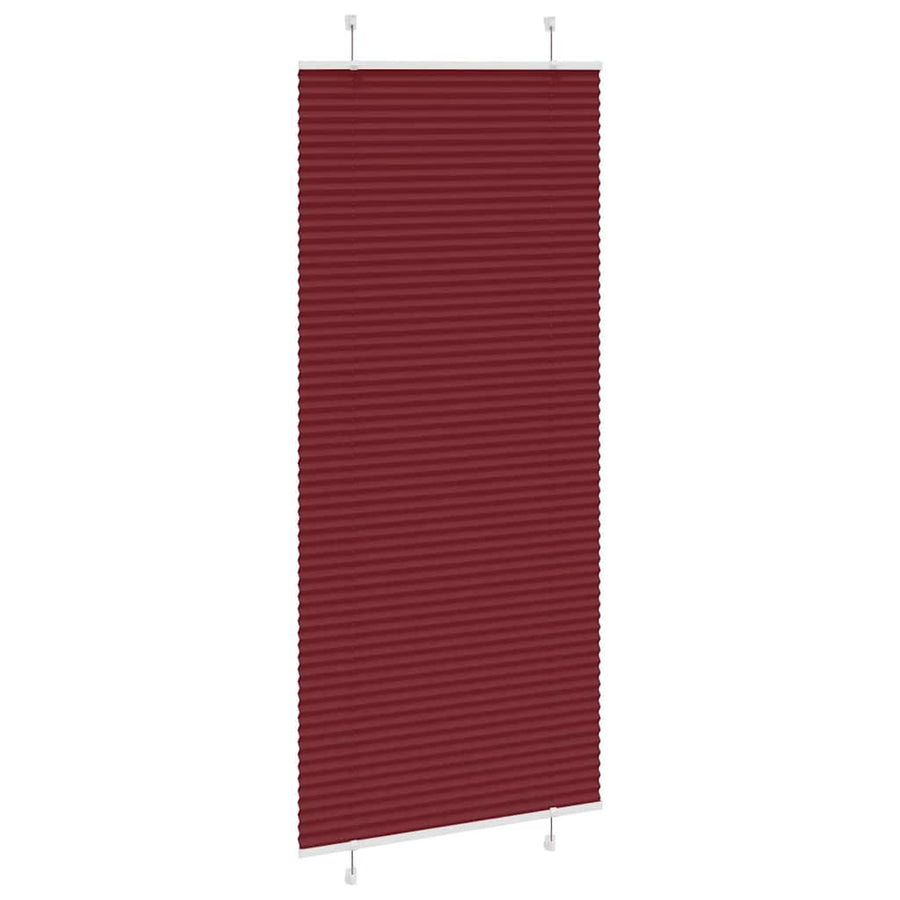 Plissé rolgordijn 95x200 cm stofbreedte 94,4 cm bordeauxrood