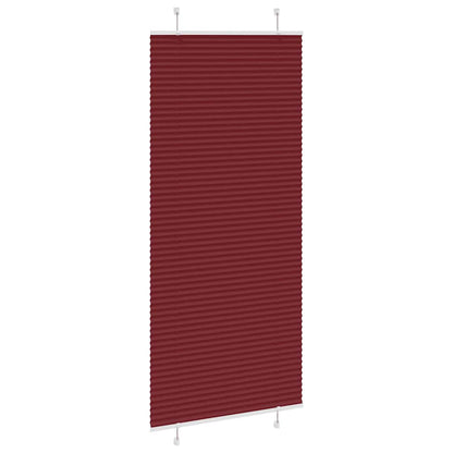 Plissé rolgordijn 100x200cm stofbreedte 99,4 cm bordeauxrood
