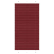 Pleated blind 105x200cm fabric width 104.4cm burgundy