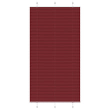 Plissé rolgordijn 105x200cm stofbreedte 104,4cm bordeauxrood