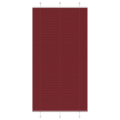 Plissé rolgordijn 105x200cm stofbreedte 104,4cm bordeauxrood