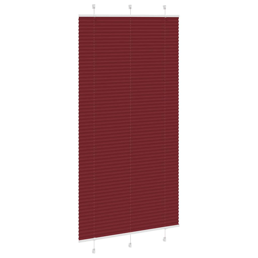 Plissé rolgordijn 105x200cm stofbreedte 104,4cm bordeauxrood