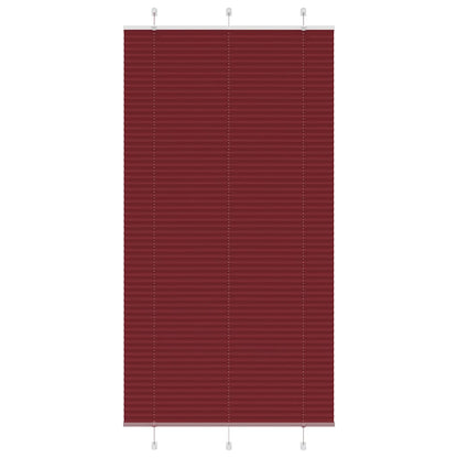 Plissé rolgordijn 110x200cm stofbreedte 109,4cm bordeauxrood