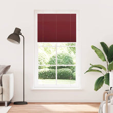 Plissé rolgordijn 110x200cm stofbreedte 109,4cm bordeauxrood