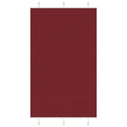 Pleated roller blind 120x200cm fabric width 119.4cm burgundy