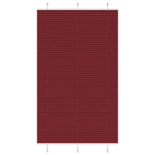 Plissé rolgordijn 120x200cm stofbreedte 119,4cm bordeauxrood