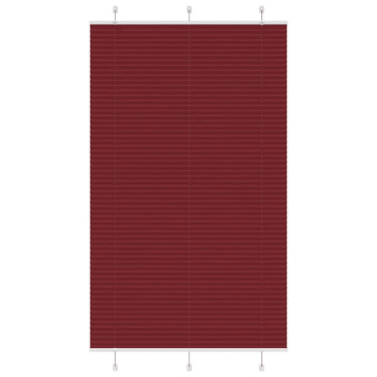 Plissé rolgordijn 120x200cm stofbreedte 119,4cm bordeauxrood