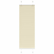 Pleated roller blind 40x100 cm fabric width 39.4 cm polyester cream