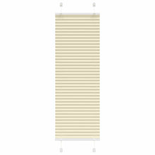 Plissé rolgordijn 40x100 cm stofbreedte 39,4 cm polyester crème