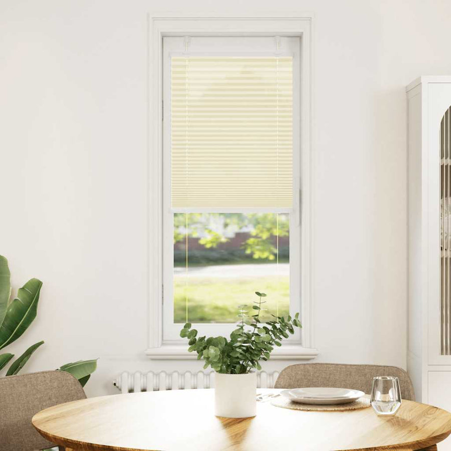 Plissé rolgordijn 40x100 cm stofbreedte 39,4 cm polyester crème