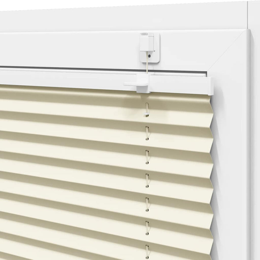 Plissé rolgordijn 40x100 cm stofbreedte 39,4 cm polyester crème