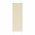 Pleated blind 45x100 cm fabric width 44.4 cm polyester cream