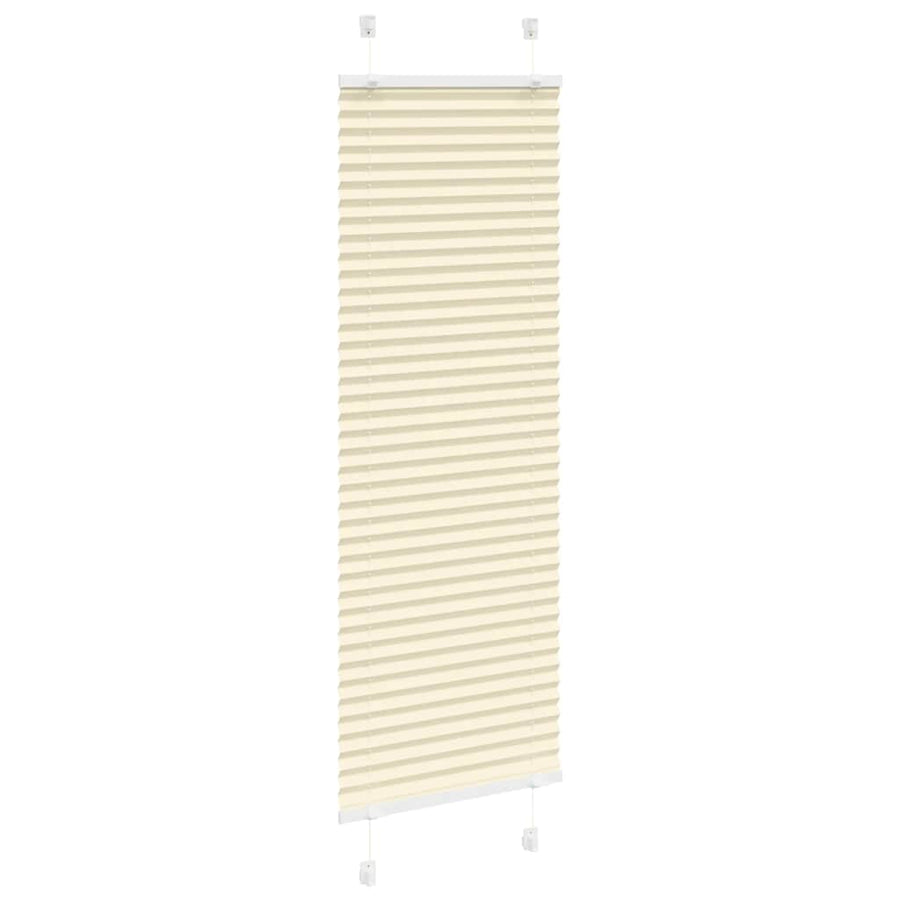 Plissé rolgordijn 45x100 cm stofbreedte 44,4 cm polyester crème